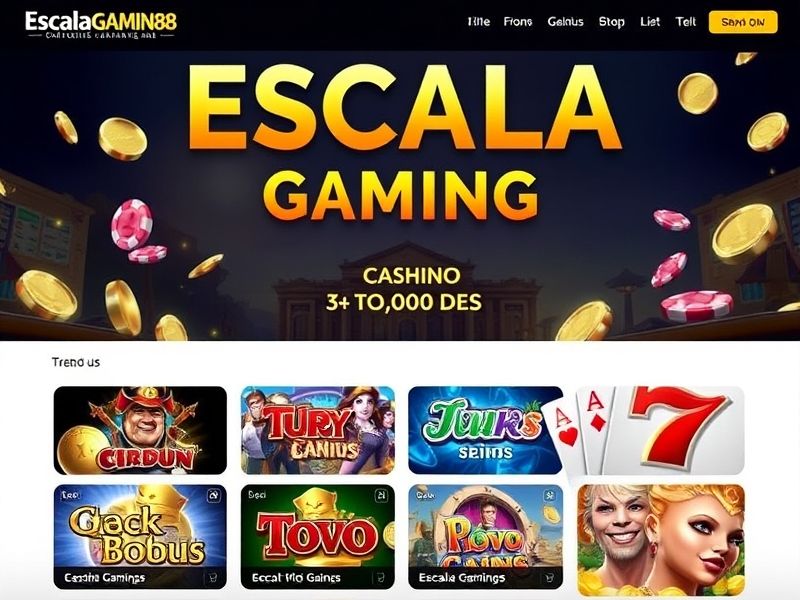 Discover the ultimate gambling experience at escala gaming88.com. Explore slots, poker, sports betting, and more with secure real-money play and exclusive bonuses.